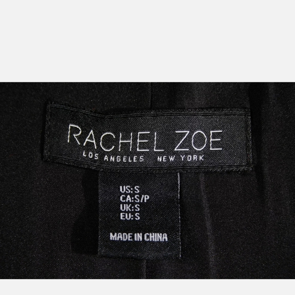 Rachel Zoe Plaid Frayed Double Breasted Blazer S - Picture 6 of 8
